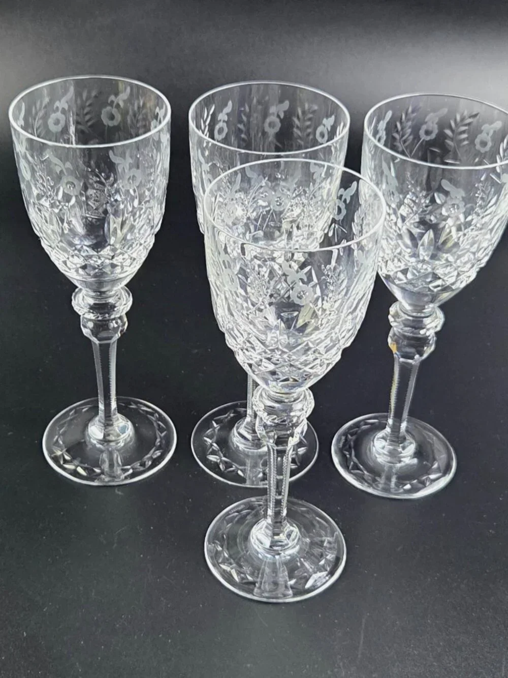 Vintage Rogaska Gallia - Water Wine Goblets - Set of 4 - Discontinued